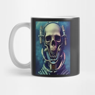 Skeleton Astronaut | Space Skull | Dystopian Art | Skull Astronaut Artwork | Fantasy Astronaut Skull Mug